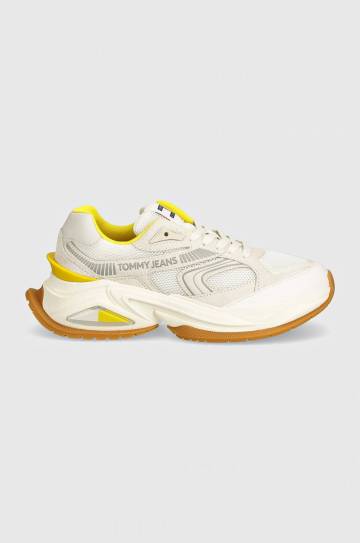 Кроссовки Tommy Jeans TJW TRENDY RETRO RUNNER цвет бежевый EN0EN02550 Кроссовки Tommy Jeans TJW TRENDY RETRO RUNNER цвет бежевый EN0EN02550
