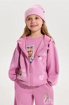 Худі на блискавці Barbie Active - рожевий