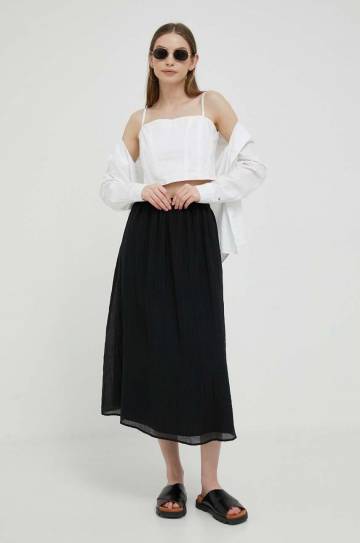 Хлопковый топ Dkny цвет белый Хлопковый топ Dkny цвет белый