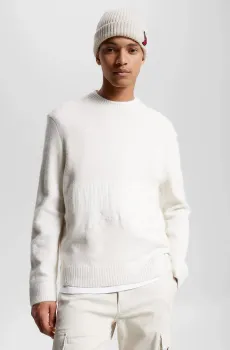 Мужской белый джемпер TJM RLX TONAL NY SWEATER Белый M Tommy Jeans DM0DM17774
