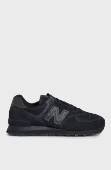 Мужские черные замшевые кроссовки 574 Черный 8 New Balance ML574EVE