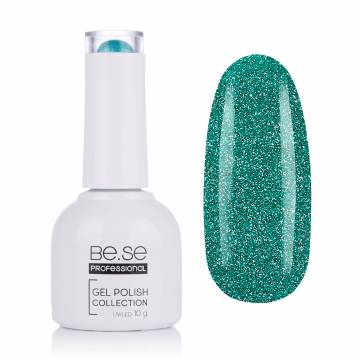 Гель-лак для ногтей Be.Se Professional Gel Polish Collection Diamond 58 Светоотражающий, зеленый, 10 г Гель-лак для ногтей Be.Se Professional Gel Polish Collection Diamond 58 Светоотражающий, зеленый, 10 г