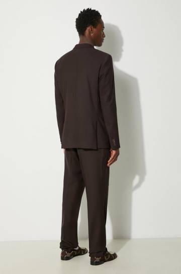 Шерстяной костюм Paul Smith цвет коричневый однотонная M1R-1457-M00001 Шерстяной костюм Paul Smith цвет коричневый однотонная M1R-1457-M00001