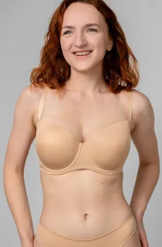 Женский бежевый бюстгальтер Бежевый 80C brabrabra SLZ24001033