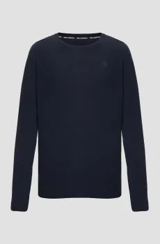 Мужской темно-синий шерстяной джемпер Синий S Karl Lagerfeld 544399.655000;690