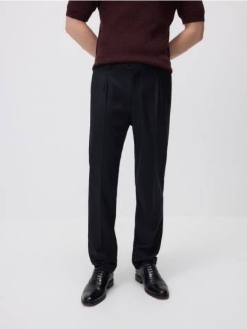 Reserved - Вовняні костюмні штани - чорний - 735FW-99X