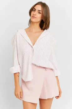 Женская белая рубашка в полоску Белый XS Tally Weijl SWSCOALABAMA