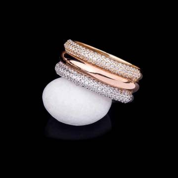 Золотое кольцо с фианитами к02925 Золотое кольцо с фианитами к02925