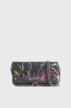 Женский темно-серый кожаный клатч Rock Humberto Серый ONESIZE ZADIG&VOLTAIRE LWBA04250_ROAD