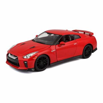 Автомодель Bburago Nissan GT-R червона металева 1:24 (18-21082/18-21082-1) Автомодель Bburago Nissan GT-R червона металева 1:24 (18-21082/18-21082-1)