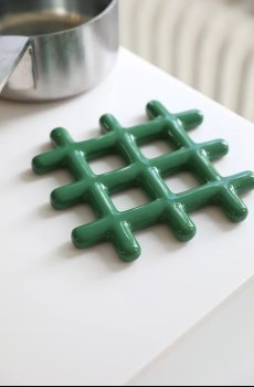 Подставка &k amsterdam grid green