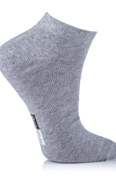 Носки женские AmiGA спортивные, укороченные, серые, размер 23-25