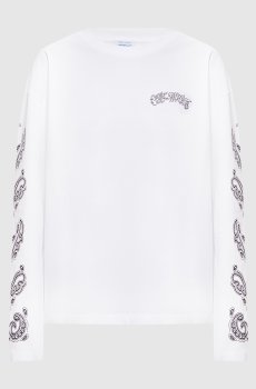 Белый лонгслив Paisley Diags