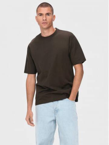 Only & Sons Футболка Fred 22022532 Коричневий Relaxed Fit Only & Sons Футболка Fred 22022532 Коричневий Relaxed Fit