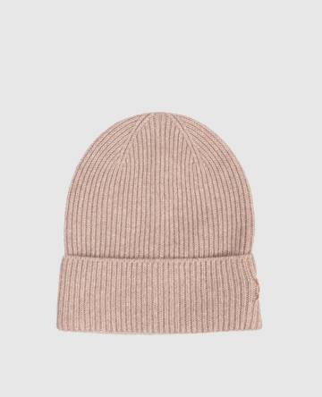 Бежевая шапка из кашемира