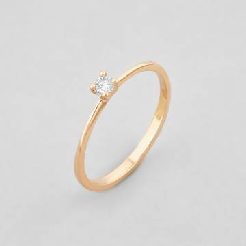 Золотое кольцо Minimal МК004к-ч-18 18 Золотое кольцо Minimal МК004к-ч-18 18