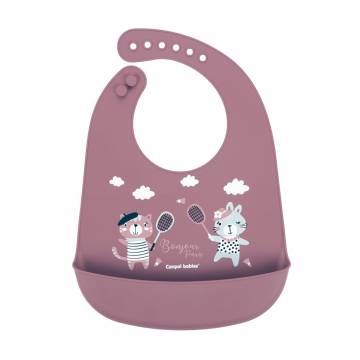Слюнявчик Canpol Babies Bonjour Paris силиконовый, с карманом, красный, от 4 месяцев (74/027_red) Слюнявчик Canpol Babies Bonjour Paris силиконовый, с карманом, красный, от 4 месяцев (74/027_red)