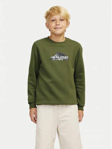 Jack&Jones Junior Світшот Mountain Logo 12263372 Зелений Relaxed Fit Jack&Jones Junior Світшот Mountain Logo 12263372 Зелений Relaxed Fit