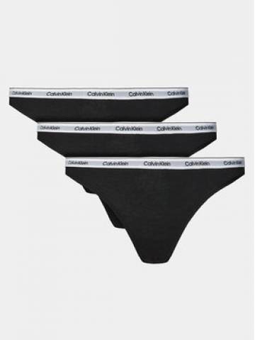Calvin Klein Underwear Набір з 3 пар стрінгів 000QD5209E Чорний Calvin Klein Underwear Набір з 3 пар стрінгів 000QD5209E Чорний