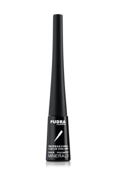 Жидкая подводка для глаз Pudra Cosmetics Professional Liquide Eyeliner черная, 3 мл