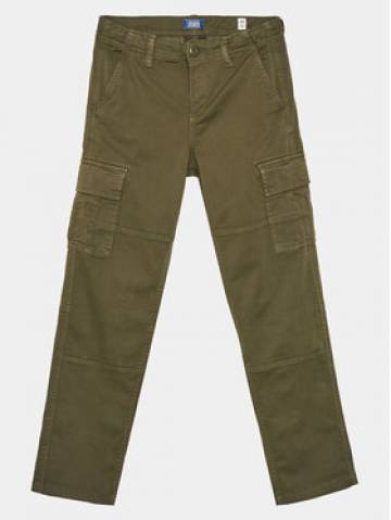 Jack&Jones Junior Штани з тканини Harlow 12261033 Зелений Loose Fit Jack&Jones Junior Штани з тканини Harlow 12261033 Зелений Loose Fit