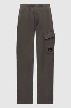 Спортивные брюки цвета хаки с патчем логотипа