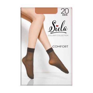 Носки женские Siela Comfort 20 DEN, Glace, безразмерные, 2 пары Носки женские Siela Comfort 20 DEN, Glace, безразмерные, 2 пары