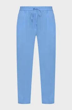 Женские голубые льняные брюки Голубой M PRPY PWPNTLESUA005