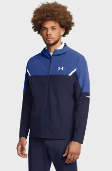Мужская темно-синяя ветровка Vanish Woven Utility Jacket Синий L Under Armour 1389255-410