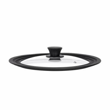 Универсальная крышка Ardesto Black Mars Smart стеклянная, (24/26/28 см) (AR2428UL)