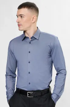 Мужская серая рубашка Серый L BOSS 50533434;404