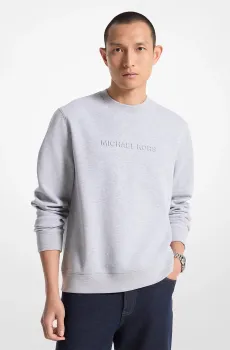 Мужской серый свитшот EMBOSSED LOGO CREW Серый XL Michael Kors CF4528J5MF