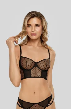 Женский черный бюстгальтер Черный 80B MARC&ANDRE W23-0511C-DCS-LH