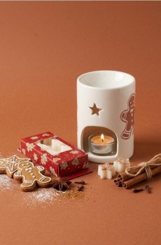 Аромалампа з воском Gingerbread Cookie - червоний