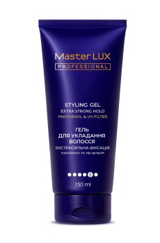 Гель для укладки волос Master LUX Professional Styling Gel экстрасильная фиксация, 150 мл
