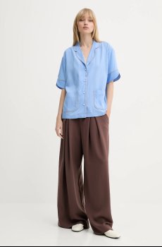 Рубашка с примесью льна MUNTHE USHI