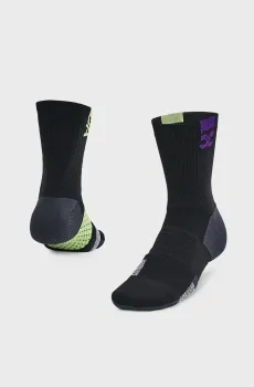 Черные носки UA  AD Playmaker 1pk Mid Черный 47.5-50.5 Under Armour 1376229-002
