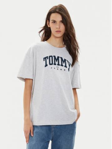 Tommy Jeans Футболка Varsity DW0DW18403 Сірий Oversize Tommy Jeans Футболка Varsity DW0DW18403 Сірий Oversize