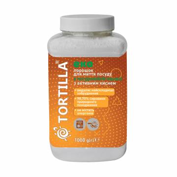 Порошок для мытья посуды в посудомоечной машине Tortilla Eco, 1 кг Порошок для мытья посуды в посудомоечной машине Tortilla Eco, 1 кг