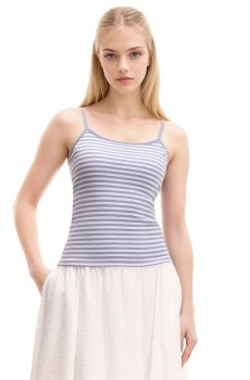 Cropp - Топ в смужку - блідо-блакитний