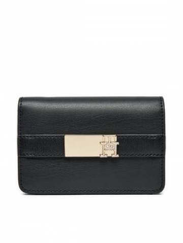 Tommy Hilfiger Великий жіночий гаманець Th Heritage Slim Med Wallet AW0AW16916 Чорний Tommy Hilfiger Великий жіночий гаманець Th Heritage Slim Med Wallet AW0AW16916 Чорний