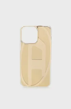Золотистый чехол для телефона IPhone 15 Pro Max Золотой ONESIZE Diesel 54091