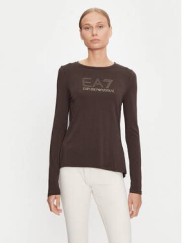 EA7 Emporio Armani Блузка 8NTT51 TJDQZ 1755 Коричневий Regular Fit EA7 Emporio Armani Блузка 8NTT51 TJDQZ 1755 Коричневий Regular Fit