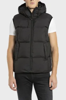 Мужской черный жилет Черный M Replay M8406 .000.84972