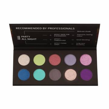 Палетка теней для век Affect Cosmetics Party All Night Eyeshadows Palette, 25 г Палетка теней для век Affect Cosmetics Party All Night Eyeshadows Palette, 25 г
