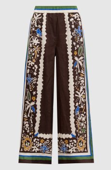 Коричневые брюки Maroc из льна