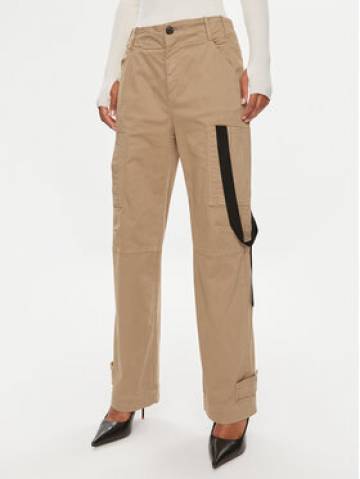 Pinko Штани з тканини Caldo 101793 A15L Коричневий Wide Leg Pinko Штани з тканини Caldo 101793 A15L Коричневий Wide Leg
