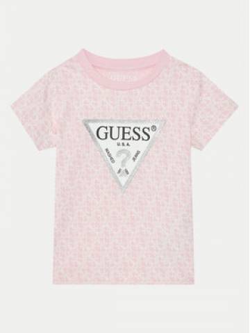 Guess Футболка K5RI15 K6YW4 Рожевий Regular Fit Guess Футболка K5RI15 K6YW4 Рожевий Regular Fit