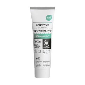 Органическая зубная паста Urtekram Sensitive Strong Mint Organic Toothpaste Сильная мята, 75 мл Органическая зубная паста Urtekram Sensitive Strong Mint Organic Toothpaste Сильная мята, 75 мл