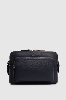 Синяя кожаная сумка Capitol